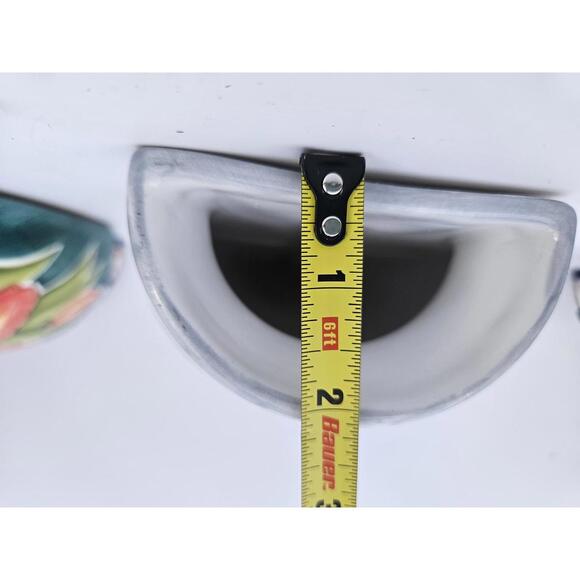 Hand-Painted CBK Wall Pockets Set of 3 Floral Ceramic Vases Vintage 1998 - Picture 7 of 9